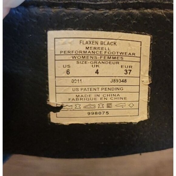 Merrell‎ Flaxen Black Performance Sandals 6 Comfort Open Toe Hiking Outdoors - Picture 6 of 9